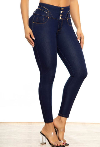 PANTALON TOBILLERO PINZAS 4 BOTONES CON RUEDO SCULPTOR