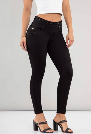 Jeans Skinny Tiro Alto 95308